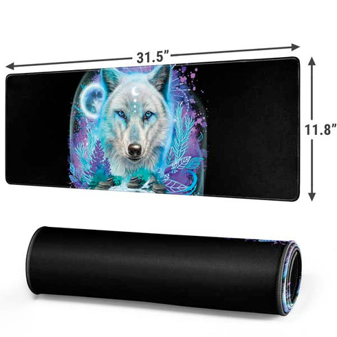 Night Wolf by Sheena Pike Gaming Mouse Pad